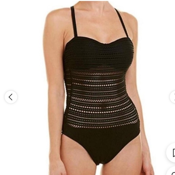 Robin Piccone Other - Robin Piccone Perla Bandeau One-Piece Black size 4 Women's new
